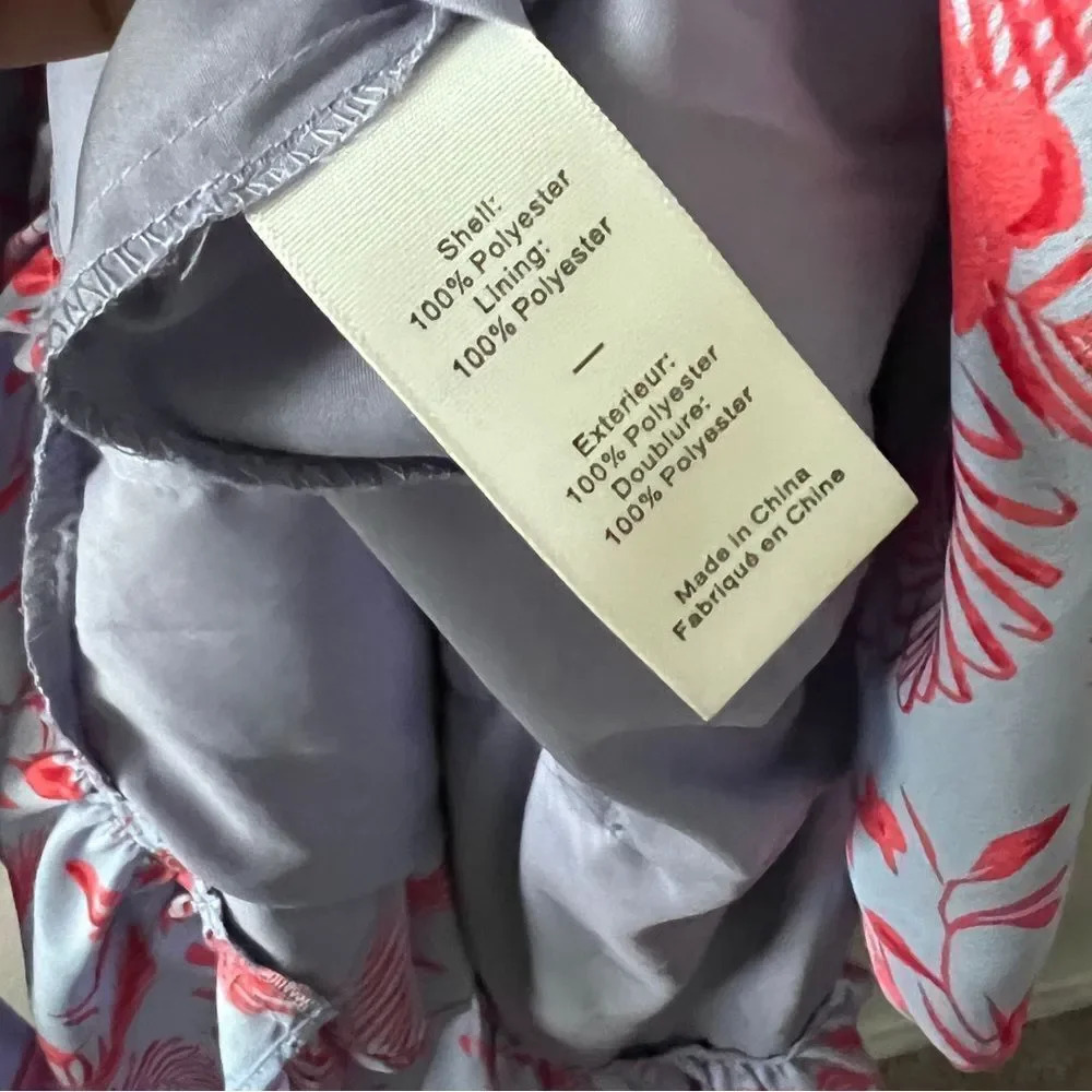 Likely Women's Juno Floral Tiered Midi Dress in Periwinkle size 12 - Picture 7 of 8